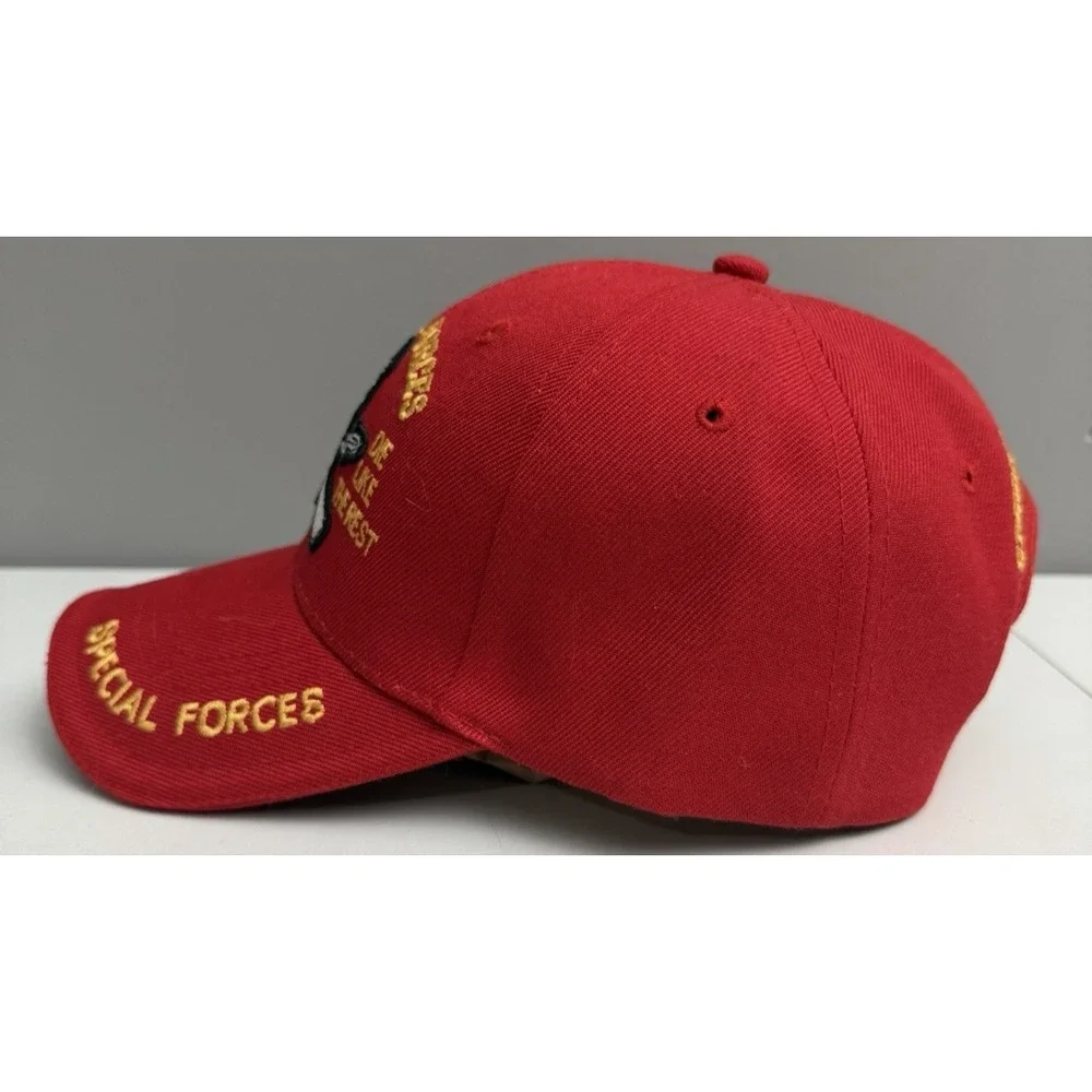 US Army Special Forces Hat Red Green Beret Skull Cap Mess With The Best Rothco